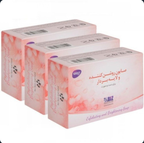 صابون روشن کننده و لایه بردار بیز